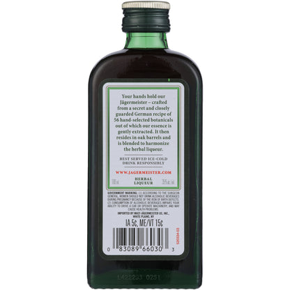 Jagermeister Herbal Liqueur 70 - 100ML - Back