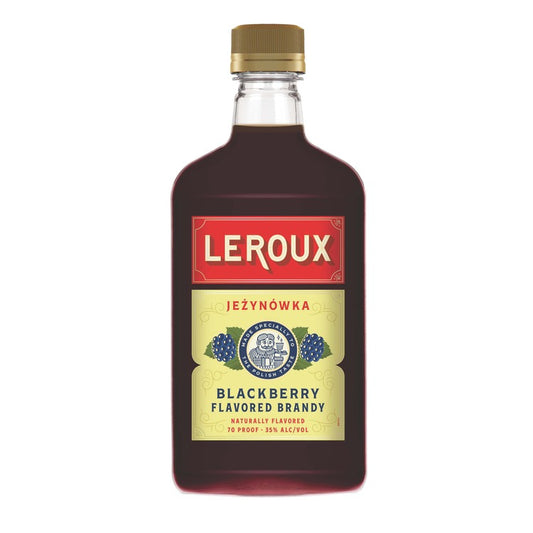 Leroux Blackberry Flavored Brandy Polish Style 70 - 375ML - Front
