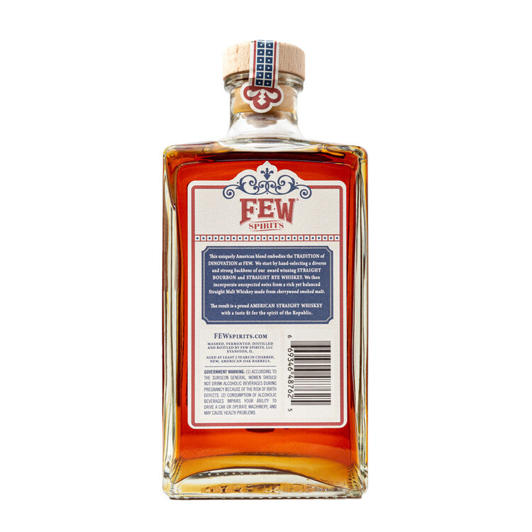 Few Straight Whiskey American 93 - 750ML - Back