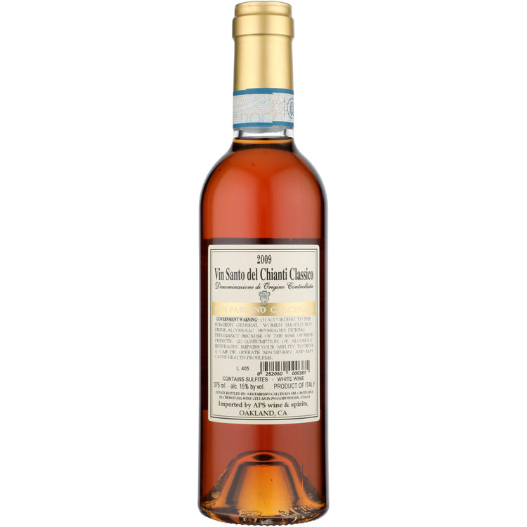San Fabiano Calcinaia Vin Santo Del Chianti Classico 2009 - 375ML - Back