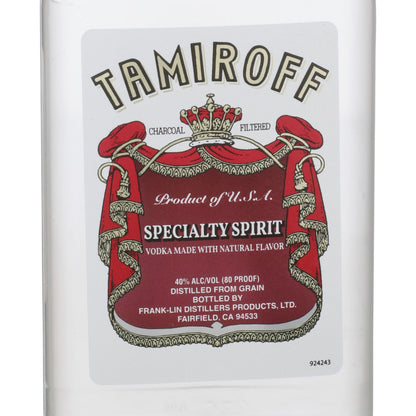 Tamiroff Vodka 80 - 375ML - Front Label
