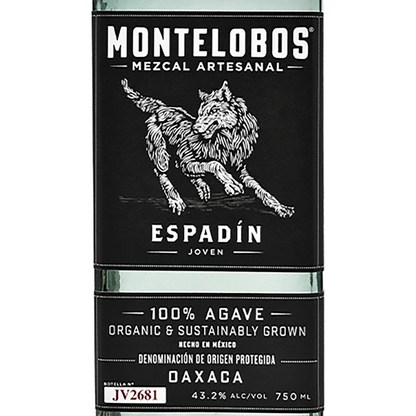 Montelobos Mezcal Artesanal Joven Espadin 86.4 - 750ML - Front Label