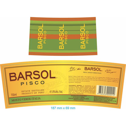 Barsol Pisco Mosto Verde Italia 82.6 - 700ML
