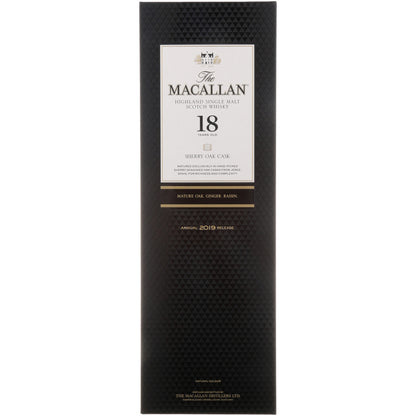 The Macallan Single Malt Scotch Sherry Oak Cask 18 Yr 86 - 750ML - Front