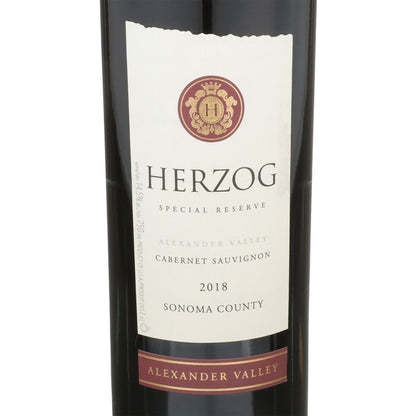 Herzog Cabernet Sauvignon Special Reserve Alexander Valley - 750ML - Front Label