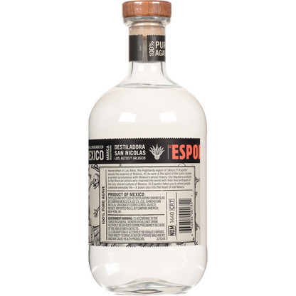 Espolon Tequila Blanco 80 - 1.75L - Back
