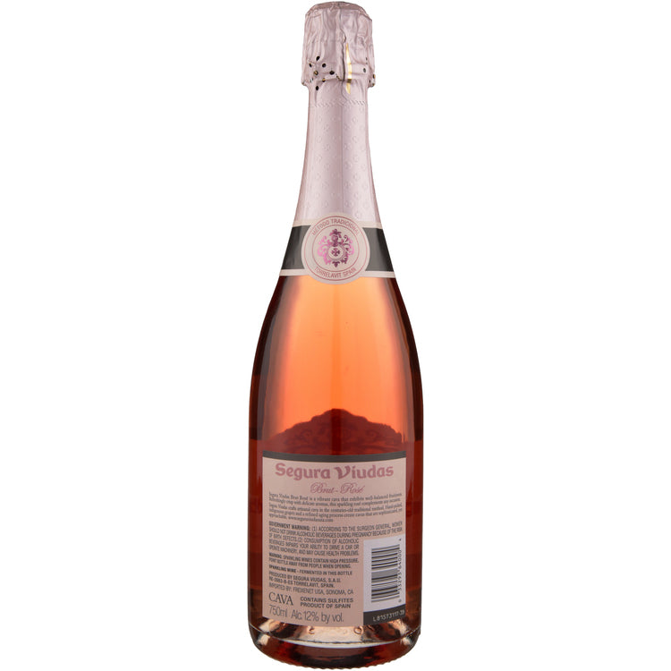 Segura Viudas Cava Brut Rose - 750ML - Back