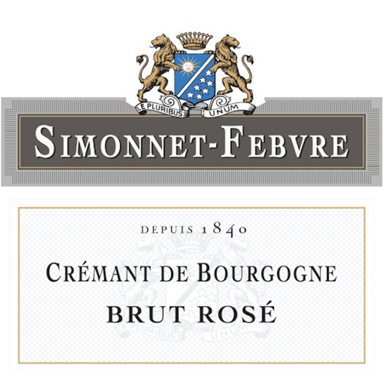 Simonnet Febvre Cremant De Bourgogne Brut Rose - 750ML - Front Label