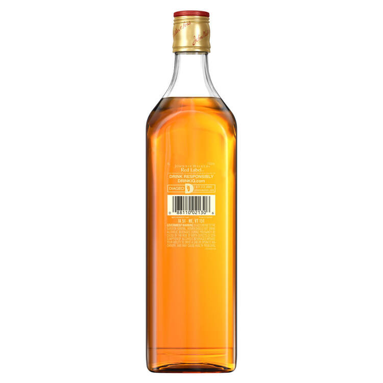 Johnnie Walker Blended Scotch Red Label 80 - 750ML - Back