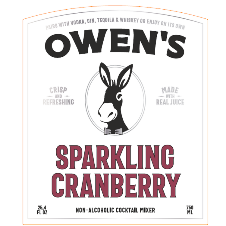 Owen's Craft Mixers Sparkling Cranberry - 750ML - Front Label