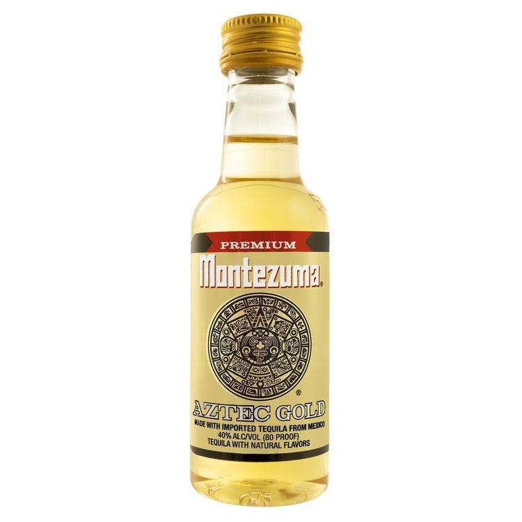 Montezuma Tequila Gold 80 - 50ML - Front