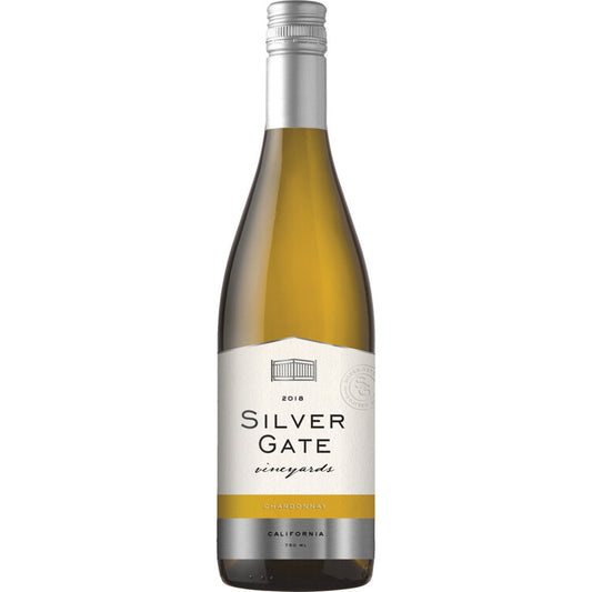 Silver Gate Vineyards Chardonnay California - 750ML - Front Label