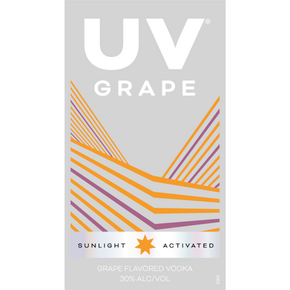 Uv Grape Flavored Vodka 60 - 750ML - Front Label