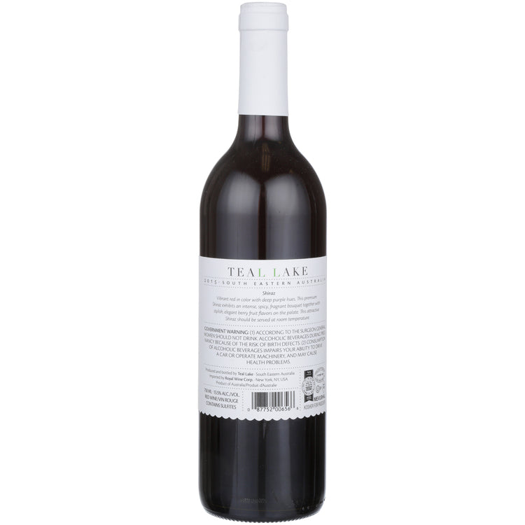Teal Lake Shiraz South Eastern Australia - 750ML - Back