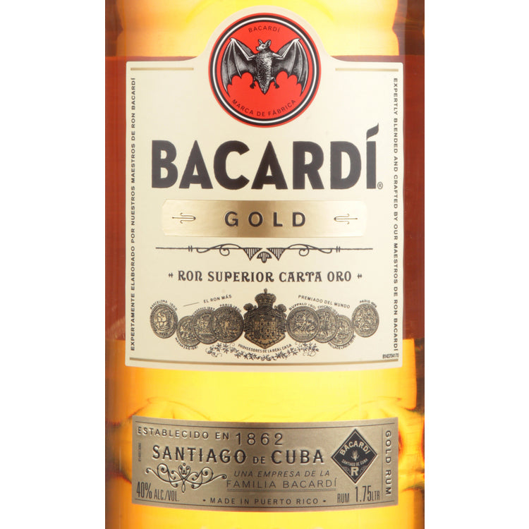 Bacardi Gold Rum 80 - 1.75L