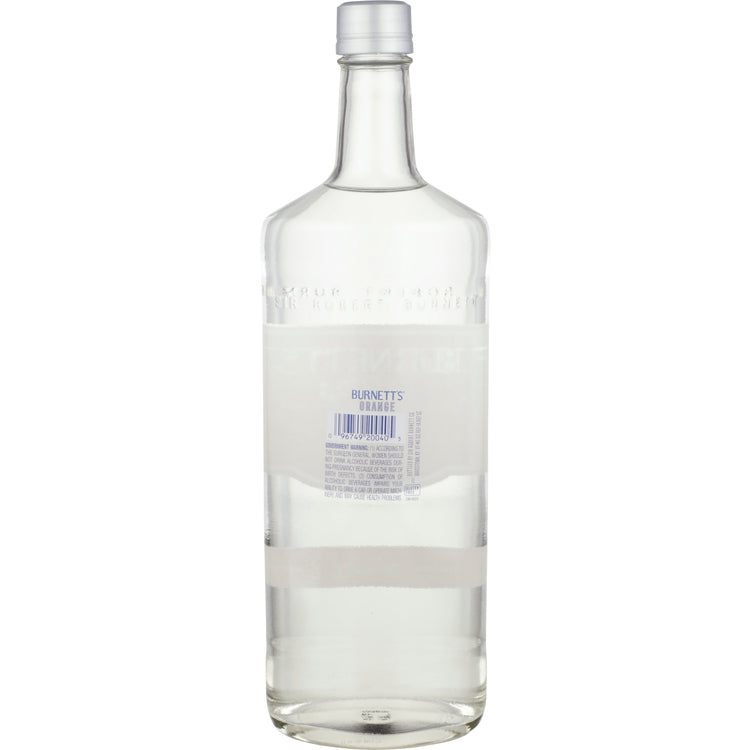 Burnett's Orange Flavored Vodka 60 - 1.0L - Back