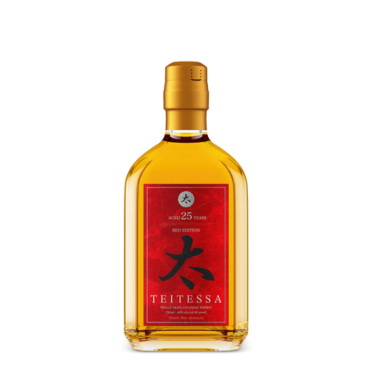 Teitessa Single Grain Japanese Whisky Red Edition 25 Yr 80 - 750ML - Front