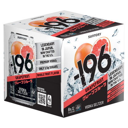 -196 Grapefruit Vodka Soda & Grapefruit Cocktail 12 - 355ML