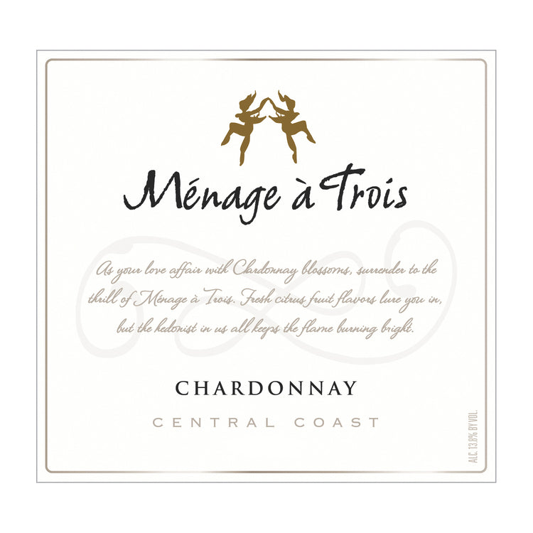 Menage A Trois Chardonnay California - 750ML