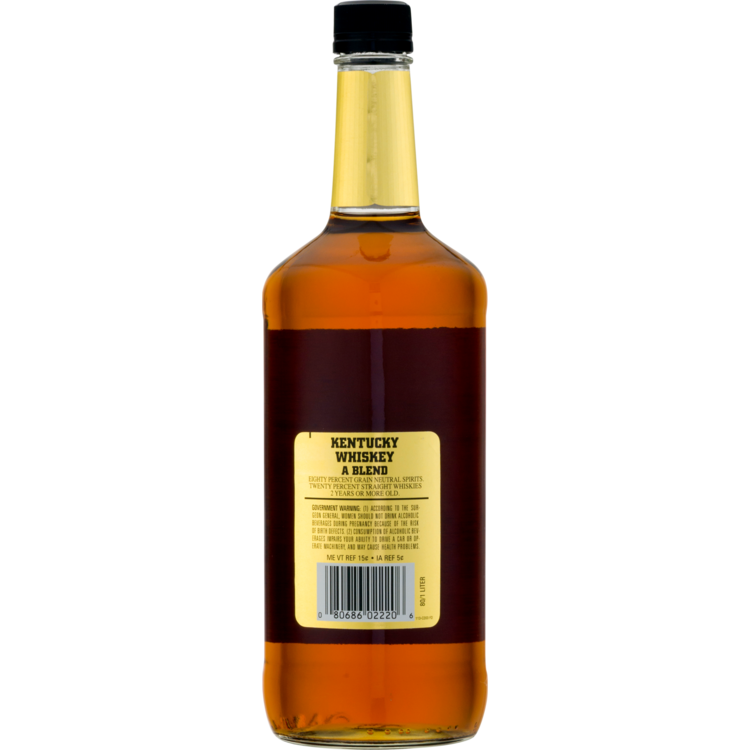 Beam's Eight Star Blended American Whiskey 80 - 1.0L - Back