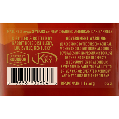Rabbit Hole Straight Bourbon Heigold 95 - 750ML