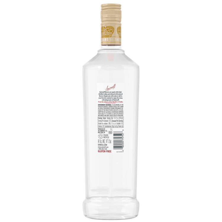 Smirnoff Whipped Cream Flavored Vodka 60 - 1.0L - Back