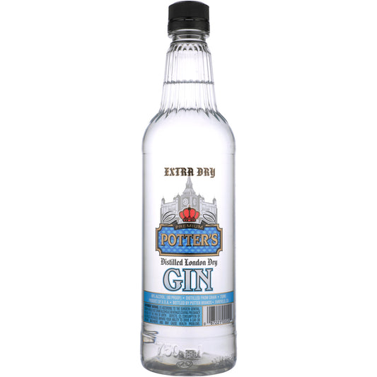 Potter's London Dry Gin 80 - 750ML - Front