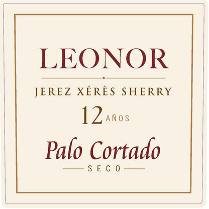 Gonzalez Byass Sherry Leonor Palo Cortado 12 Yr - 375ML - Front Label