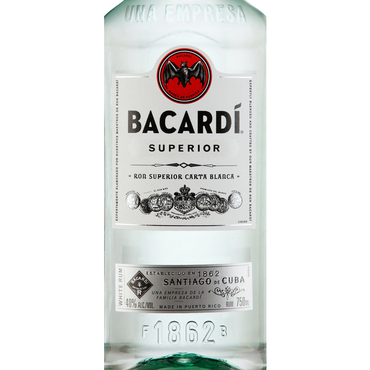 Bacardi Light Rum Superior 80 - 1.75L