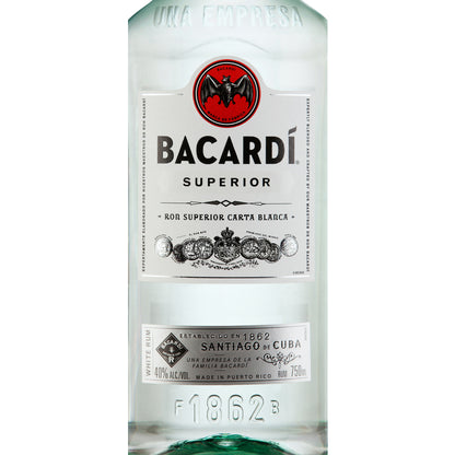 Bacardi Light Rum Superior 80 - 1.75L