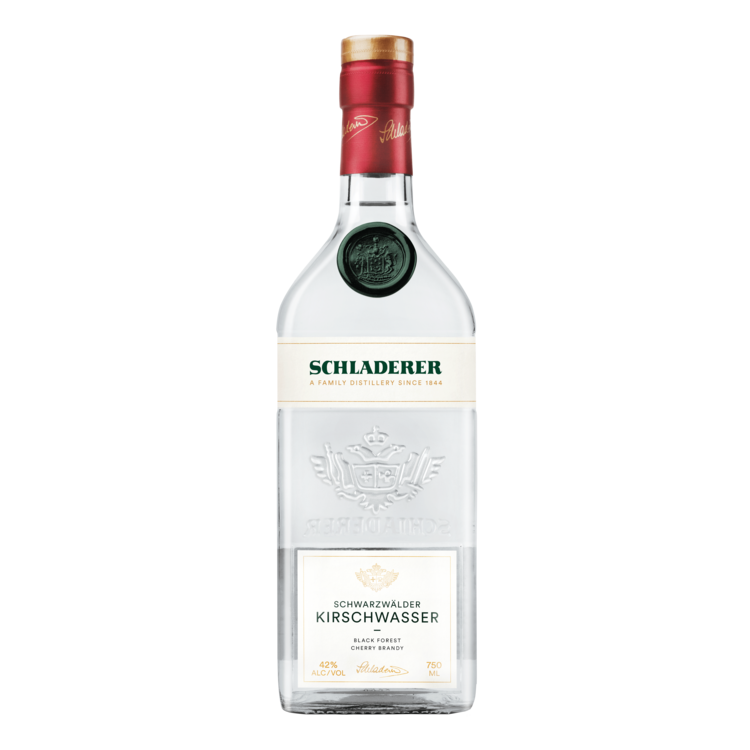 Alfred Schladerer Schwarzwalder Kirschwasser Black Forest 84 - 750ML - Front