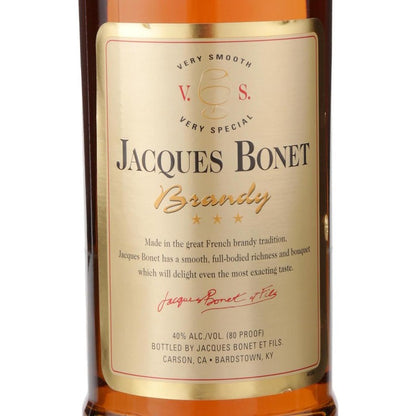 Jacques Bonet Brandy Vs 80 - 1.0L - Front Label