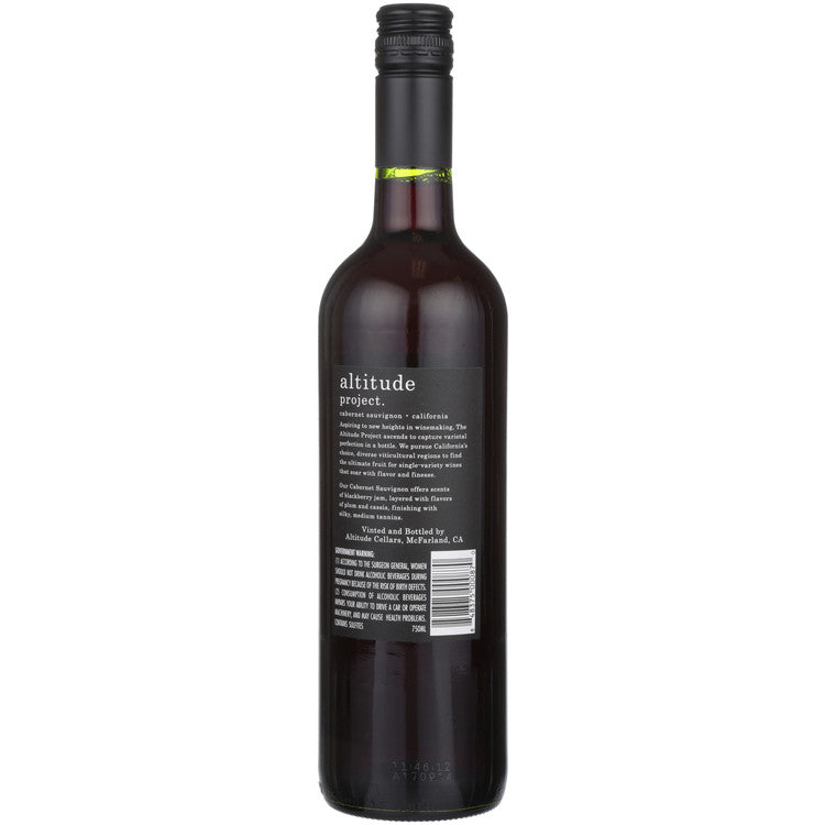 Altitude Project Cabernet Sauvignon California - 750ML - Back