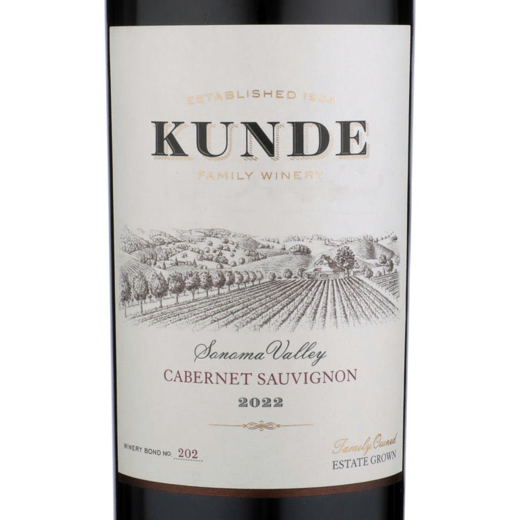 Kunde Family Estate Cabernet Sauvignon Sonoma Valley 2022 - 750ML - Front Label