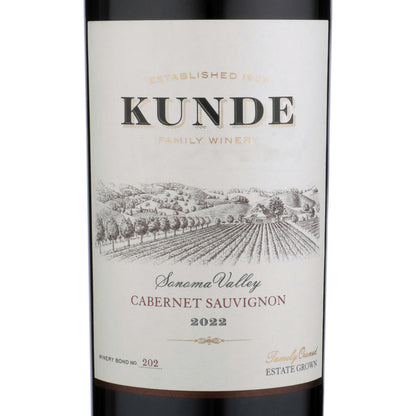 Kunde Family Estate Cabernet Sauvignon Sonoma Valley 2022 - 750ML - Front Label