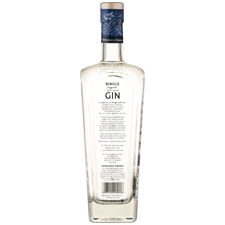Dingle Dry Gin Pot Still Original 85 - 700ML - Back