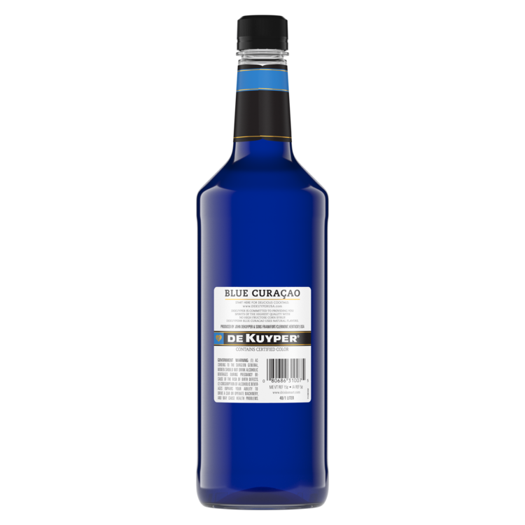 Dekuyper Curacao Blue 48 - 1.0L - Back