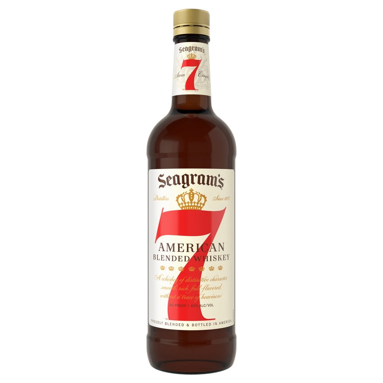 Seagram's Blended American Whiskey 7 Crown 80 - 750ML - Front