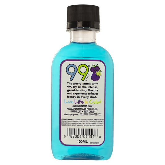 99 Brand Sour Berry Liqueur 99 - 100ML - Back