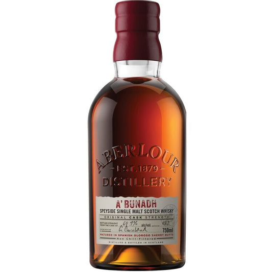 Aberlour Single Malt Scotch A'Bunadh Matured In Spanish Oloroso Sherry - 750ML