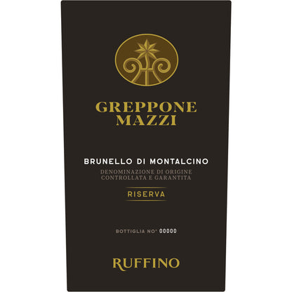 Tenuta Greppone Mazzi Brunello Di Montalcino Riserva 2017 Wood Box - 750ML - Front Label