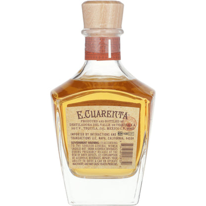 E. Cuarenta Tequila Anejo 80 - 375ML - Back