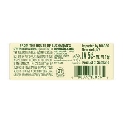 Buchanan's Scotch Whiskey Pineapple 70 - 750ML - Back Label
