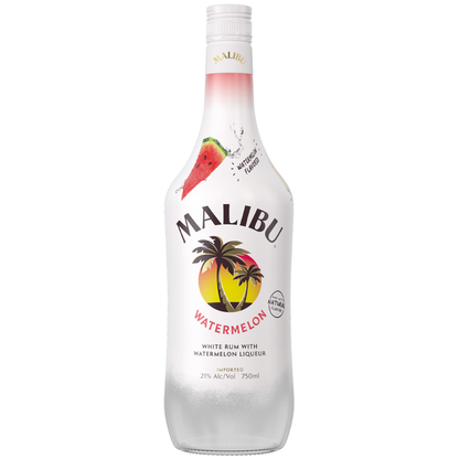 Malibu Watermelon Flavored Rum 42 - 750ML - Front