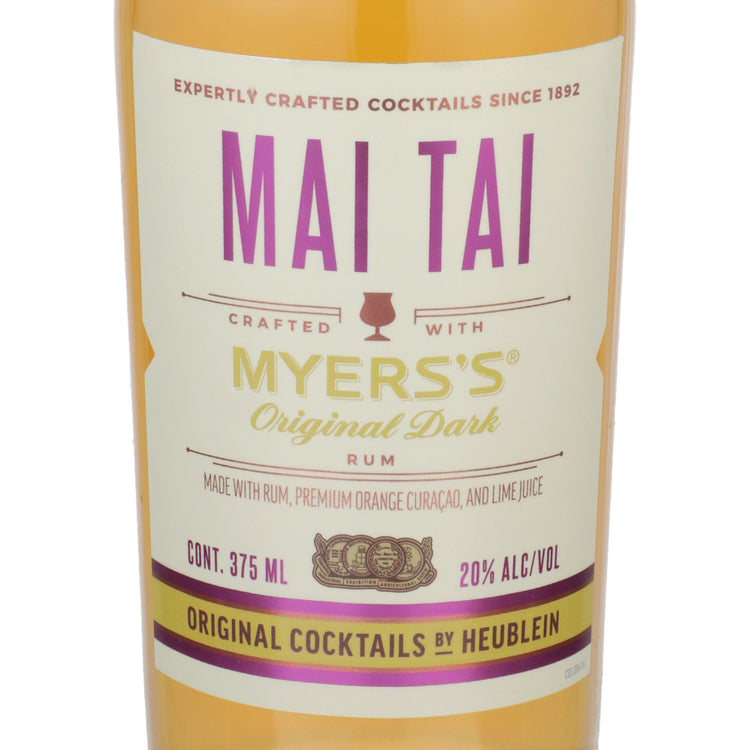 Heublein Mai Tai 40 - 375ML - Front Label