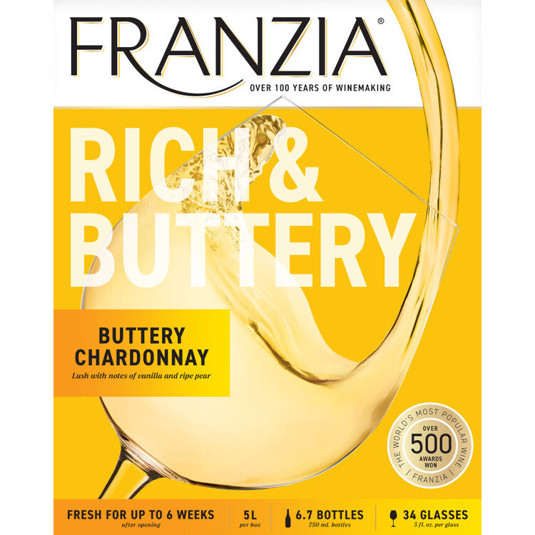 Franzia Chardonnay Bold Blends Rich & Buttery International - 5.0L
