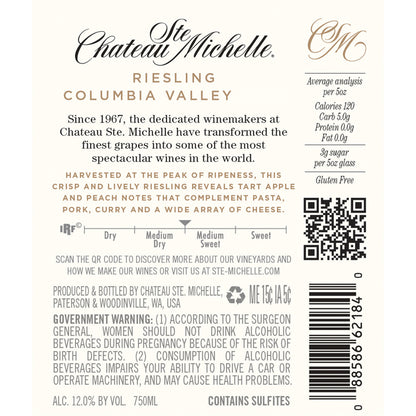 Chateau Ste. Michelle Riesling Columbia Valley - 750ML