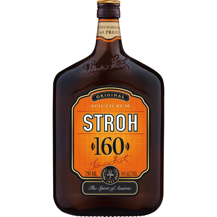 Stroh Spiced Rum 80 Original 160 - 750ML - Front