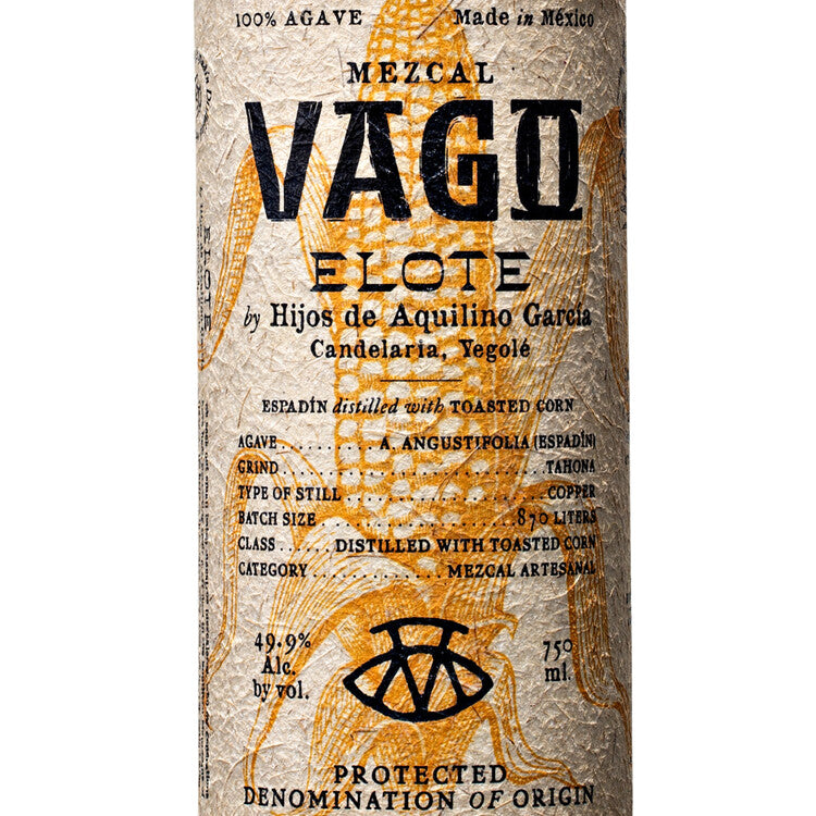 Vago Mezcal Elote By Hijos De Aquilino Garcia - 750ML - Front Label