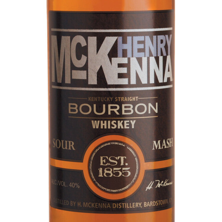 Henry Mckenna Straight Bourbon Sour Mash 80 - 1.0L - Front Label